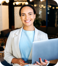 Woman smiling at the camera