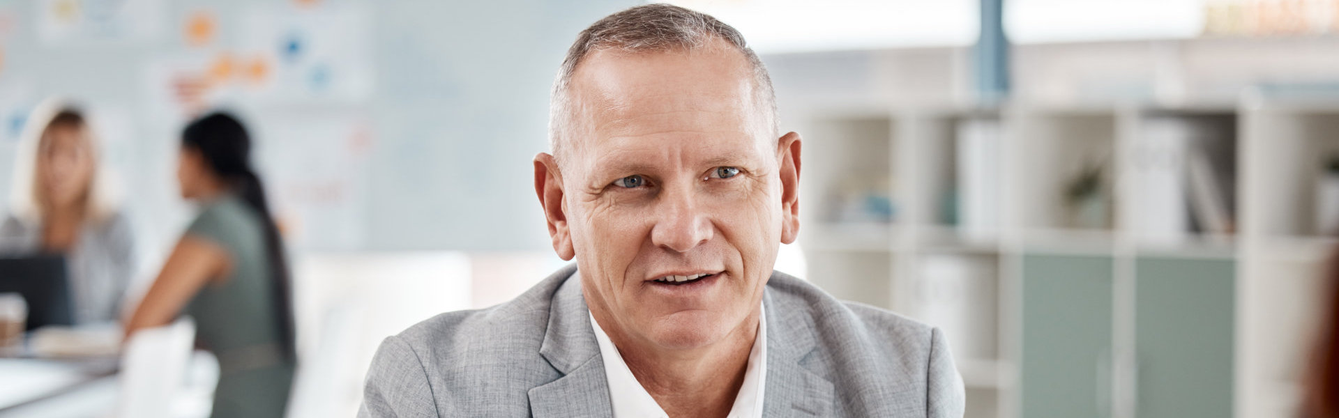 Businessman planning in meeting at work