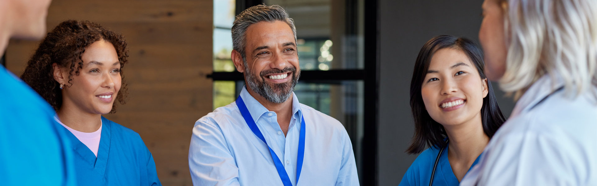 Group of people smiling